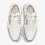 Nike Air Jordan 1 versatile Comfortable Durable Low-top Retro Basketball Shoes For Women Off-white Non-slip Sneakers IH7323-100 - Image 6