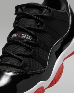 Jordan Air Jordan 11 Retro Low Bred, un zapato de baloncesto cómodo y versátil FV5121-006 - Image 4