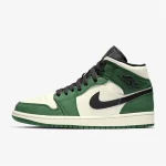 Jordan Air Jordan 1 Mid-top Comfortable And Durable Retro Basketball Shoes For Men 852542-301 Outdoors Cushioned Sports Shoes